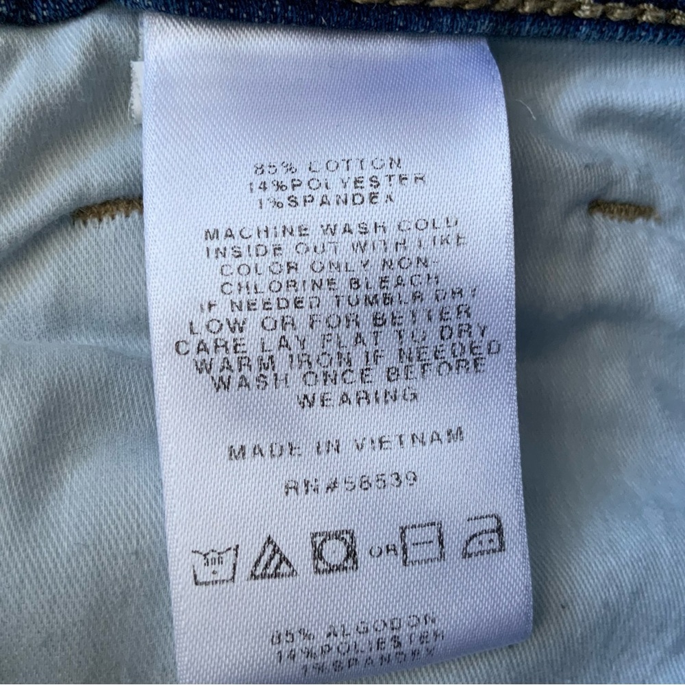 KUT FROM THE KLOTH Jeans Naomi Fab Ab Crop Straight Leg Blue Size 4 - Picture 13 of 15